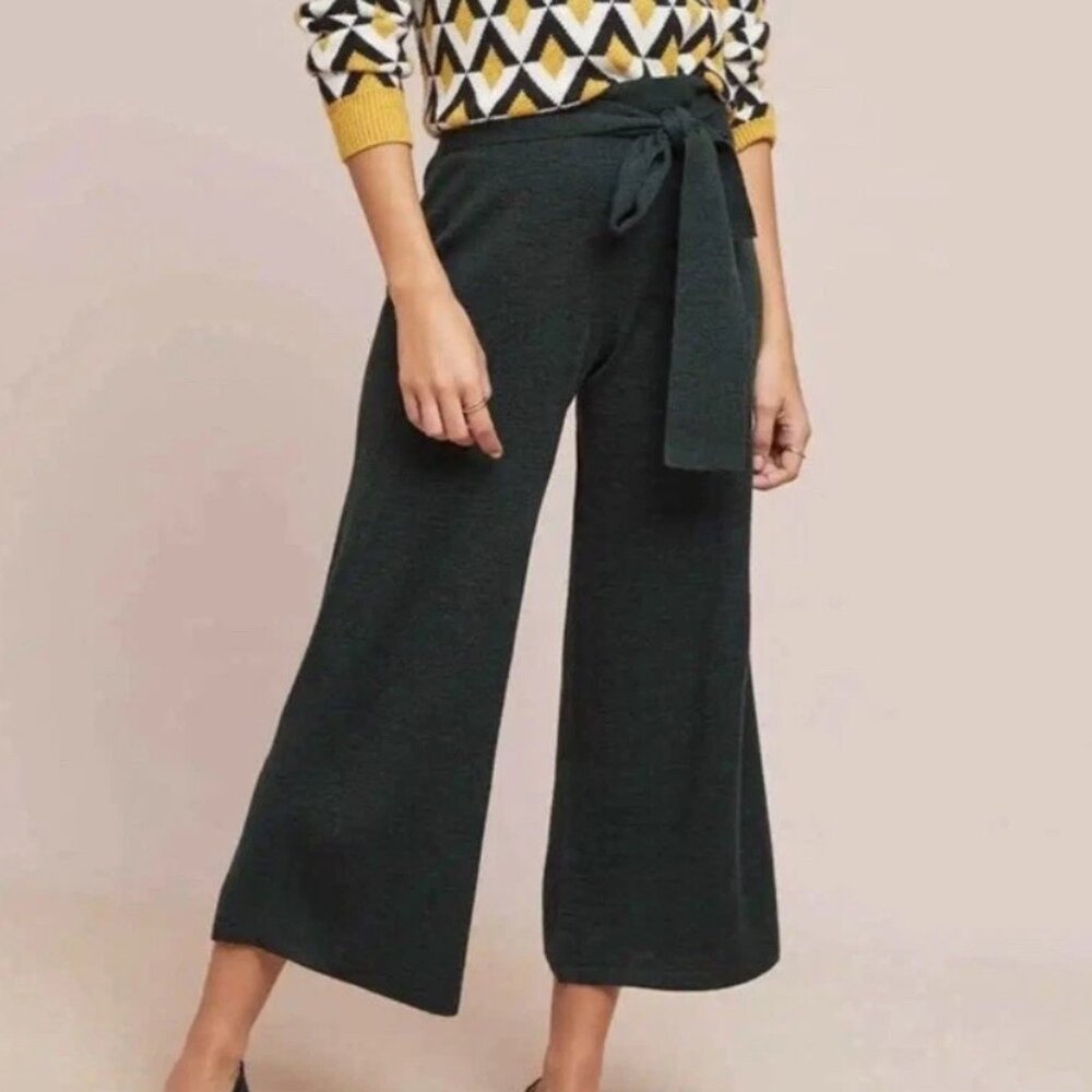 Anthropologie Dark Gray Cropped Pants